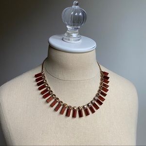 JCrew Statement Wood Necklace